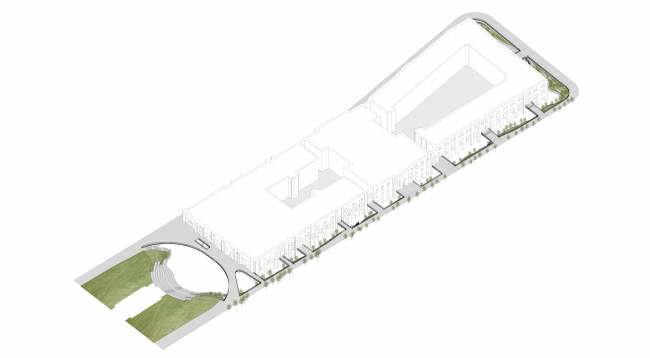 "Museum Park". Organization of the pedestrian zone and the territory adjacent to the Polytechnic Museum. Project, 2016  Wowhaus