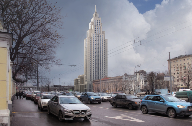 Multifunctional complex "Alkon III" at the Leningradsky Avenue. Project, 2014  Evgeny Gerasimov and Partners