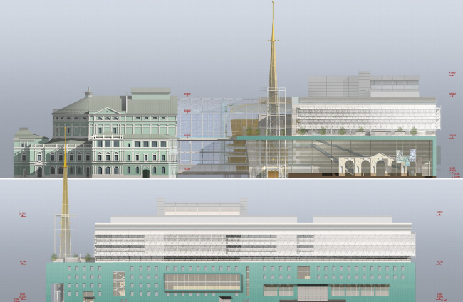 Конкурсный проект нового здания (второй сцены) Государственного Академического Мариинского Театра
