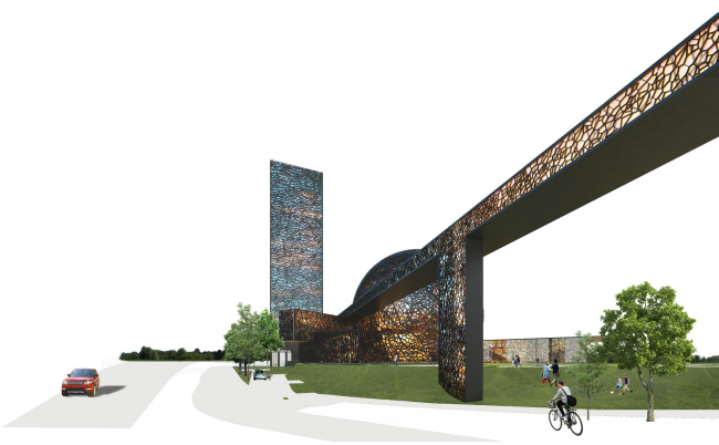 Проект конгресс-центра в Челябинске для конкурса Archchel 2020 © Архитектурная мастерская Тотана Кузембаева Проект конгресс-центра в Челябинске для конкурса Archchel 2020 © Архитектурная мастерская Тотана Кузембаева