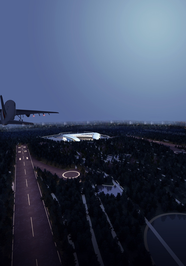  Airport under the forest park. : Xingqiao Li, Fang Yu, Que Wang.   Fentress Global Challenge