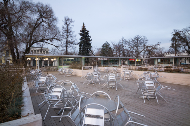 A pavilion at VDNKh, Construction, 2014. Kleinewelt Architekten. Photo  A. Belov