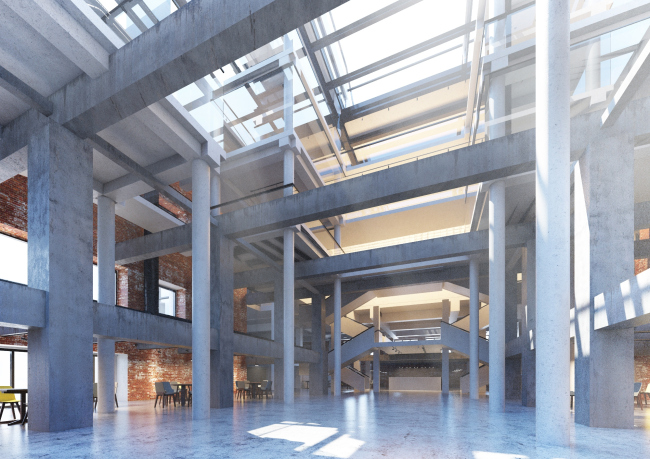 Velikan Movie Theater in Gorky Park. Project of reconstructing the multifunctional movie theater situated in the administration building of Gorky Park, 2015 � Kleinewelt Architekten