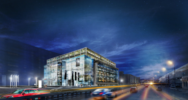 Dealership center of Mercedes-Benz and Audi on the territory of ZIL Plant. Project, 2016 � Kleinewelt Architekten