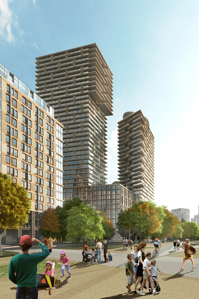 Mixed-use complex on the territory of the Milikrovlya factory. Project, 2015 � Archimatika