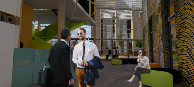 The administrative and office building with a heating boiler-house in the town of Odintsovo. Project, 2015 � Arkhstroydesign