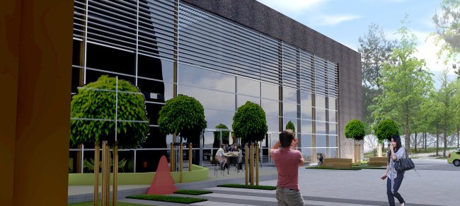 The administrative and office building with a heating boiler-house in the town of Odintsovo. Project, 2015 � Arkhstroydesign