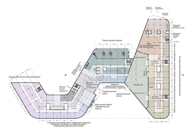 International Medical Cluster in Skolkovo. The unit of the first stage.  Asadov Bureau