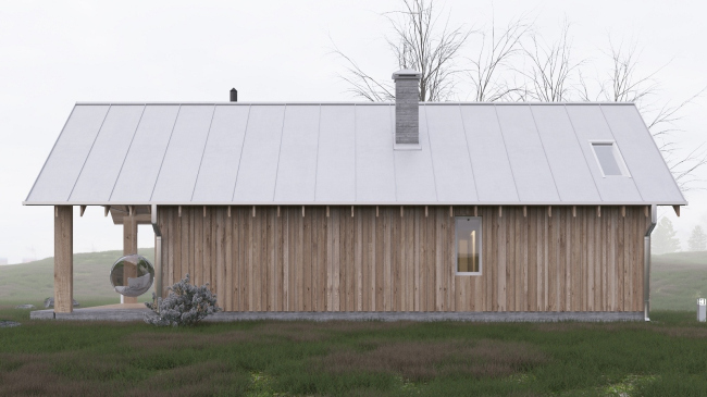 Русский стиль. Флагман. Боковой фасад © Ilya Samsonov Architecture & Design