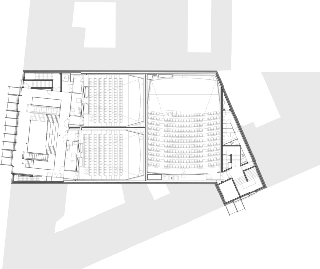 Кинотеатр Alésia – реконструкция © Manuelle Gautrand Architecture
