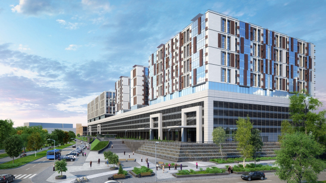 Multifunctional complex in "Park of Legends" on the territory of the former ZIL plant � Olimpproekt Group