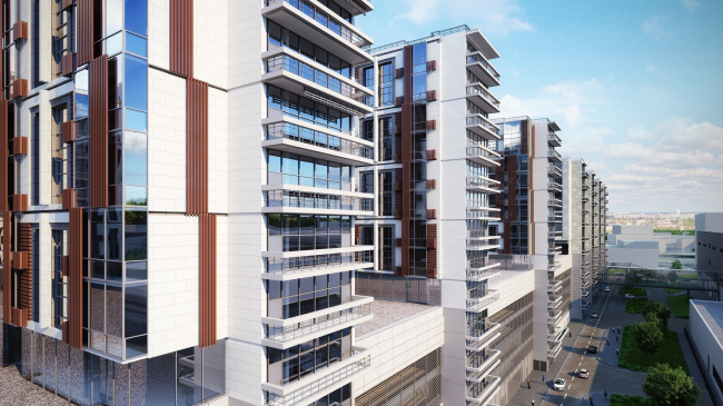 Multifunctional complex in "Park of Legends" on the territory of the former ZIL plant. THe apartments � Olimpproekt Group