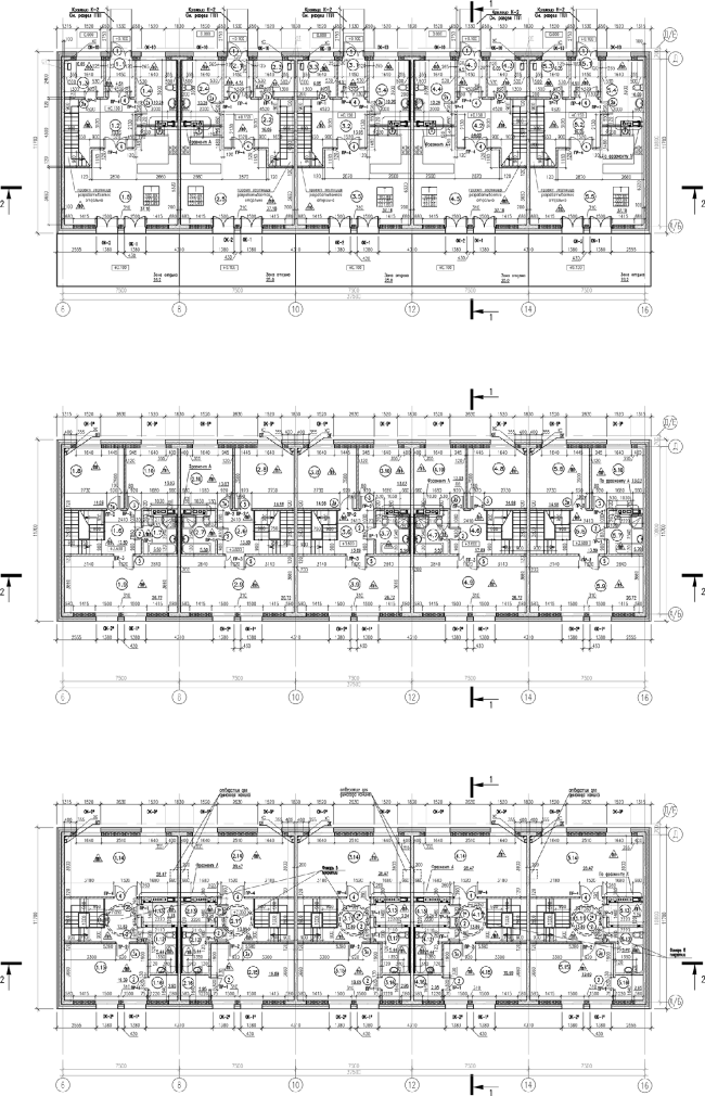 ZilArt residential comple. Plan of the townhouses  Eugene Gerasimov and Partners