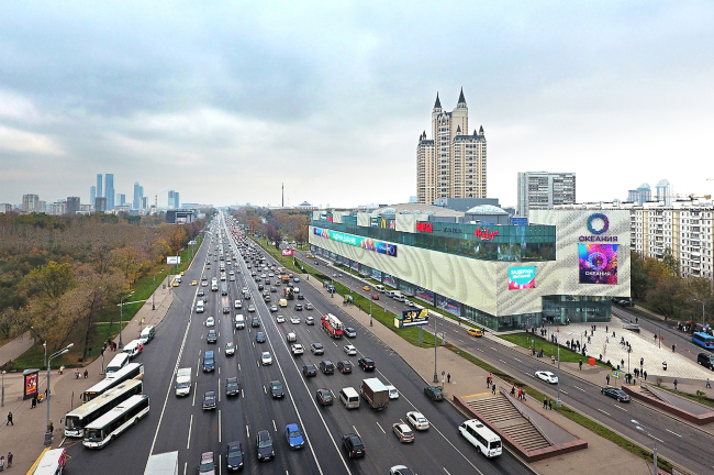 "Oceania" multifunctional center (facade solution)  Asadov Architectural Bureau