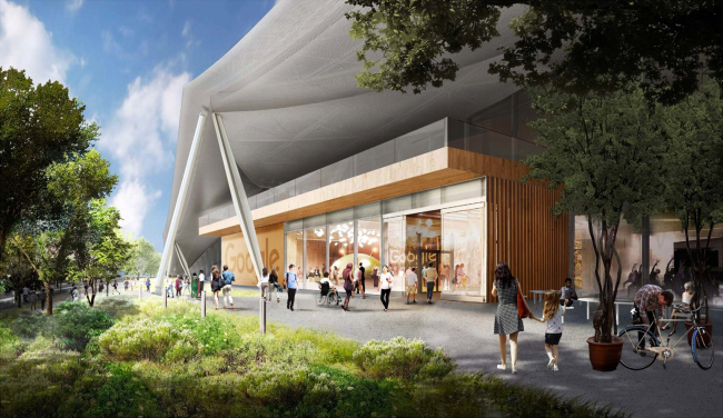����� ������ Google. BIG � Heatherwick Studio. �����������: Google