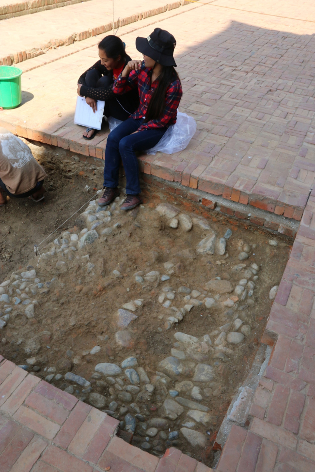 Urban Archaeology excavation at Patan Durbar square. � Kai Weise