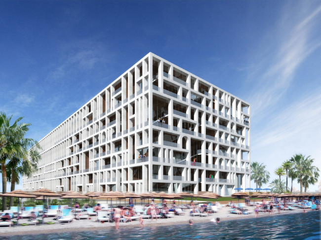 Palm Jumairah Community project. View from the beach � "GrandProjectCity"