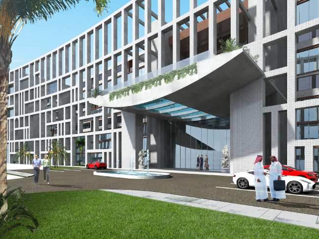 Palm Jumairah Community project. The entrance group � "GrandProjectCity"