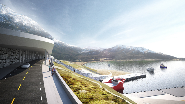 ������� ��� �������� ����� ���������� ����. �����������: Norwegian Coastal Administration/Snøhetta