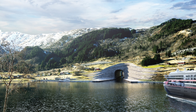 ������� ��� �������� ����� ���������� ����. �����������: Norwegian Coastal Administration/Snøhetta