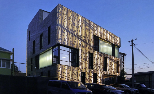 Building of the company "Krasnodar Interregional Nonstate Expertise". Krasnodar, Garazhnaya Street, 2017 � A-GA