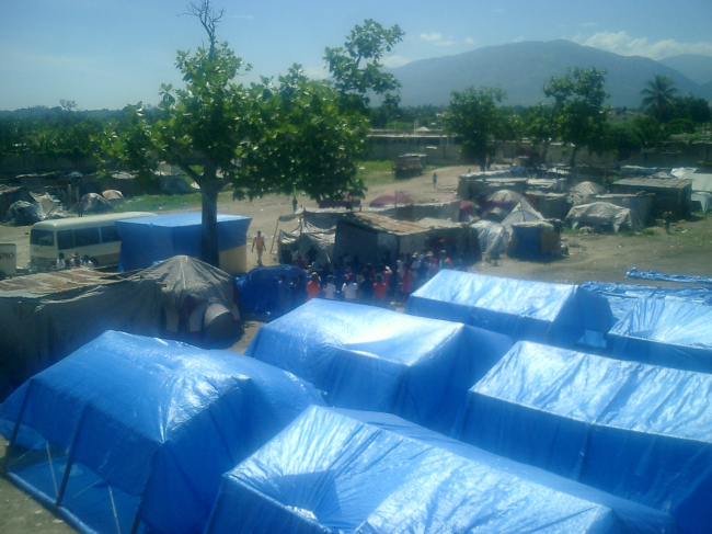 Paper Emergency Shelter for Haiti. 2010. Photo by Shigeru Ban Architects