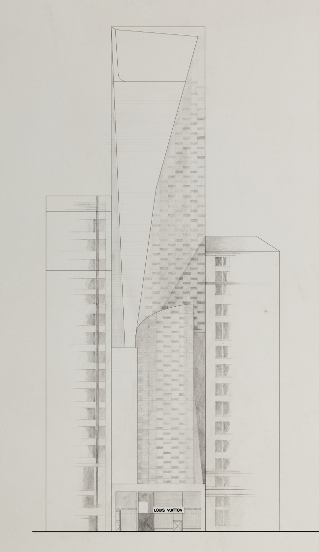 Башня LVMH. Эскиз © Atelier Christian de Portzamparc