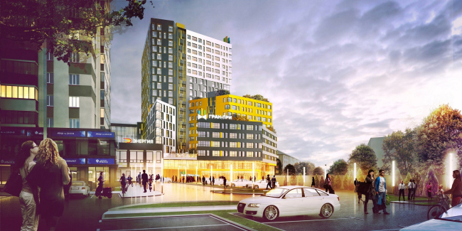 The club house "Grand Prix" in the multifunctional complex "Five Stars" � A.Len