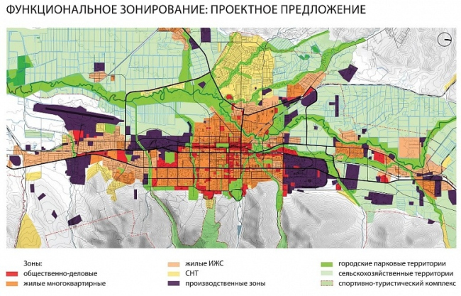 Концепция пространственного развития Южно-Сахалинска © «Остоженка»