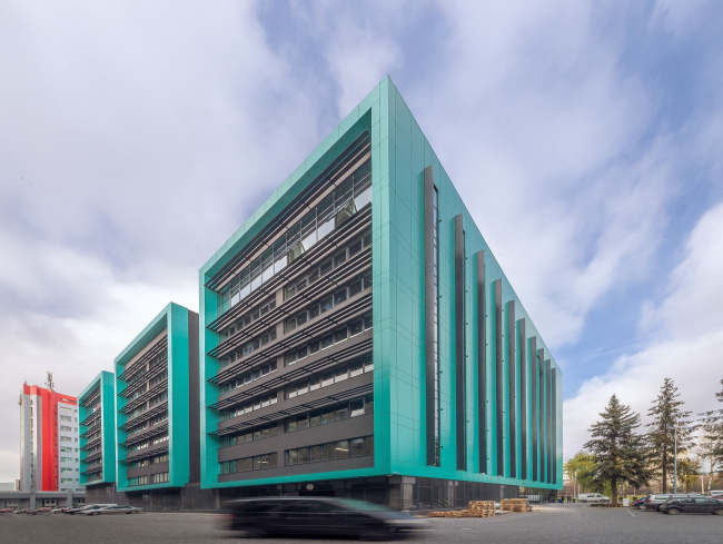 "Optima-Plaza" office complex. View from southeast  Archimatika