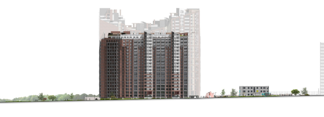 Housing complex "Russian Avant-garde". Facade. Project, 2016 � A.Len