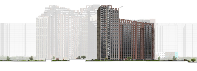 Housing complex "Russian Avant-garde". Facade. Project, 2016 � A.Len