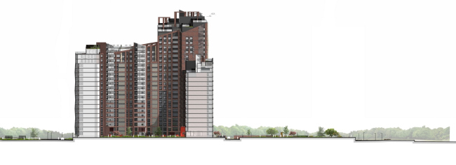 Housing complex "Russian Avant-garde". Facade. Project, 2016 � A.Len