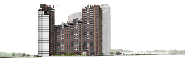 Housing complex "Russian Avant-garde". Facade. Project, 2016 � A.Len