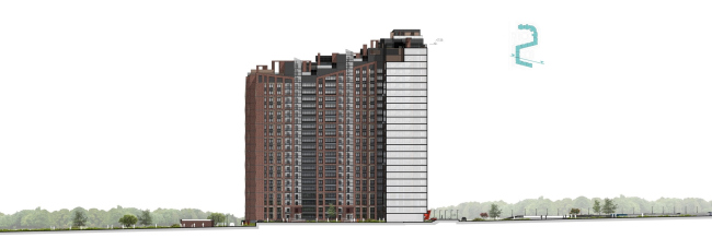 Housing complex "Russian Avant-garde". Facade. Project, 2016 � A.Len
