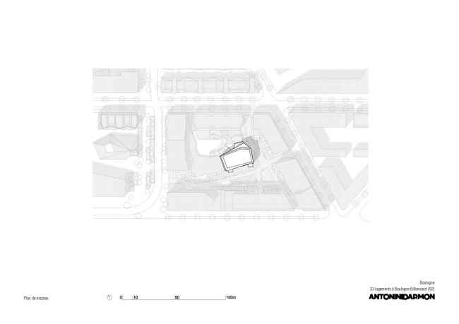 Комплекс социального жилья Arches Boulogne © Antonini Darmon architectes urbanistes