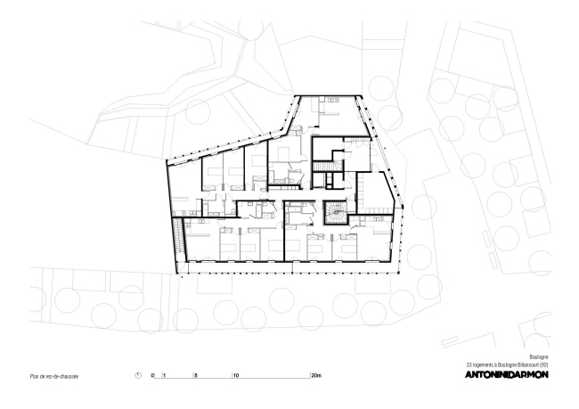 Комплекс социального жилья Arches Boulogne © Antonini Darmon architectes urbanistes