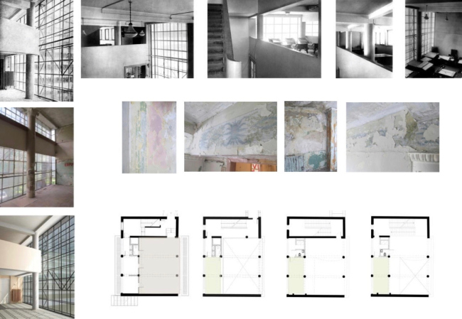 Project of recreation the color solutions of the interior designs. Project of restoration and adaptation of the cultural heritage site "Narkomfin Building" (2015-2017) � Ginsburg Architects