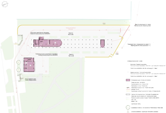 Project of restoration and adaptation of the cultural heritage site "Narkomfin Building" (2015-2017)  Ginsburg Architects