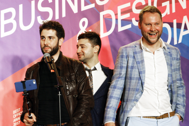 Церемония награждения победителей премии Best Office Awards. Архитектурное бюро Aurora Group. Фотография © Дмитрий Павликов Церемония награждения победителей премии Best Office Awards. Архитектурное бюро Aurora Group. Фотография © Дмитрий Павликов