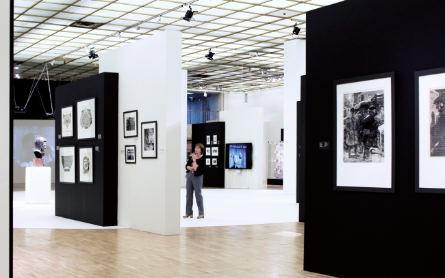 "Ottepel" Exhibition, the State Tretyakov Gallery, 2017. Design of the exposition: Vladimir Plotkin, Elena Kuznetsova. Photograph: Julia Tarabarina, Archi.ru