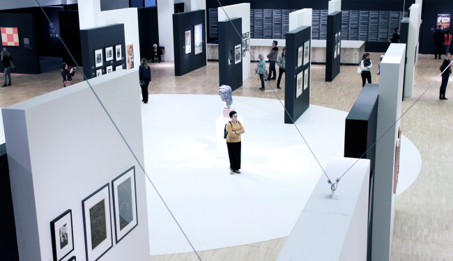 "Ottepel" Exhibition, the State Tretyakov Gallery, 2017. Design of the exposition: Vladimir Plotkin, Elena Kuznetsova. Photograph: Julia Tarabarina, Archi.ru