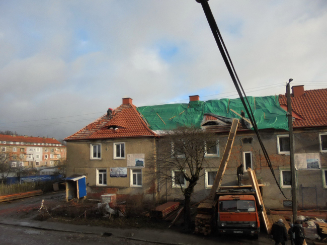 «Пёстрый ряд» в ходе капитального ремонта. Фото от 2 января 2017, дома 5-7 © Ольга Сидоренко «Пёстрый ряд» в ходе капитального ремонта. Фото от 2 января 2017, дома 5-7 © Ольга Сидоренко