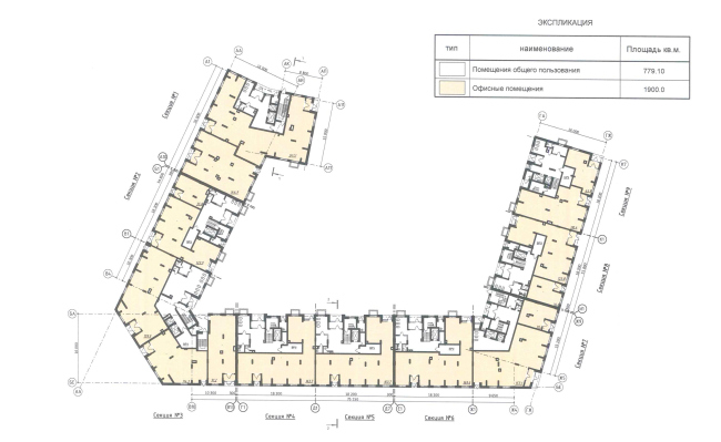 "Severny" housing project. Unit 7. Plan of the 1st floor  DNK ag