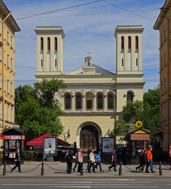 Реставрация лютеранской церкви Петра и Павла в Санкт-Петербурге. Фото: A.Savin via Wikimedia Commons. Лицензия CC BY-SA 3.0