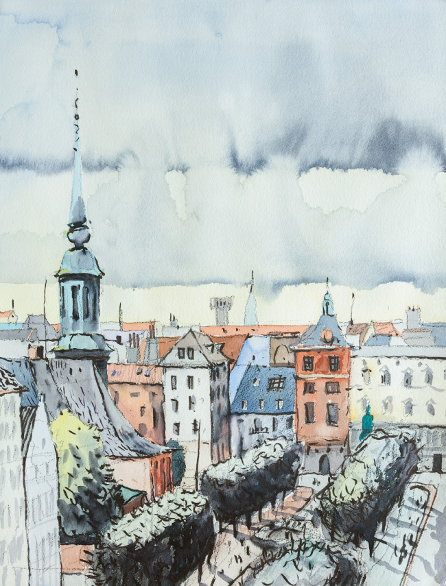 Sankt Annae Plads. ����������, 2016. 
��������, ����������� ���������. 45 � 60 � ������� �����