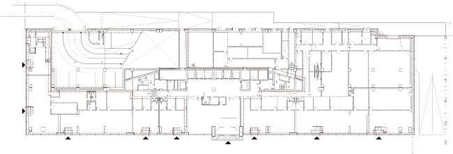 "Academic" business center. Plan of the first floor  UNK project