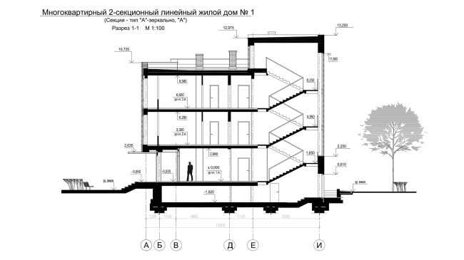 "Andersen" residential complex. Section 1-1  Arkhitekturium