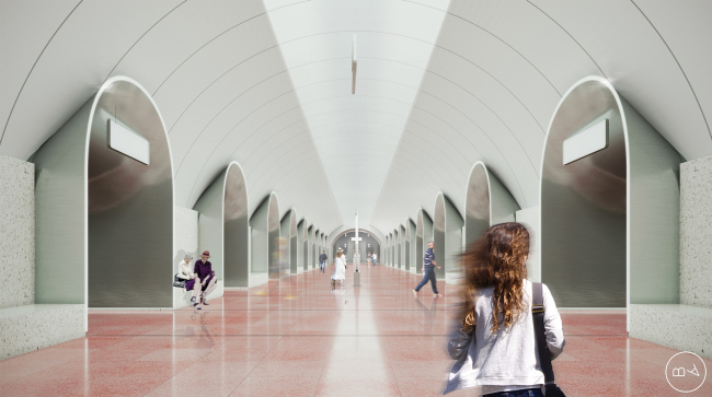 Станция метро «Ржевская» © Blank Architects