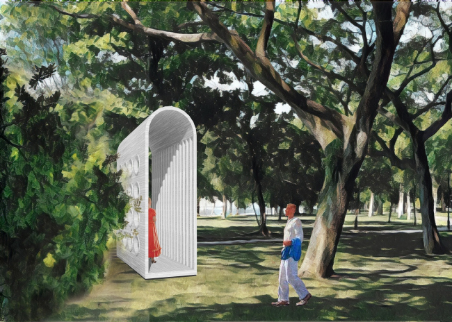 Park of Five Seas. Gazebo � Kleinewelt Architekten + Citizenstudio